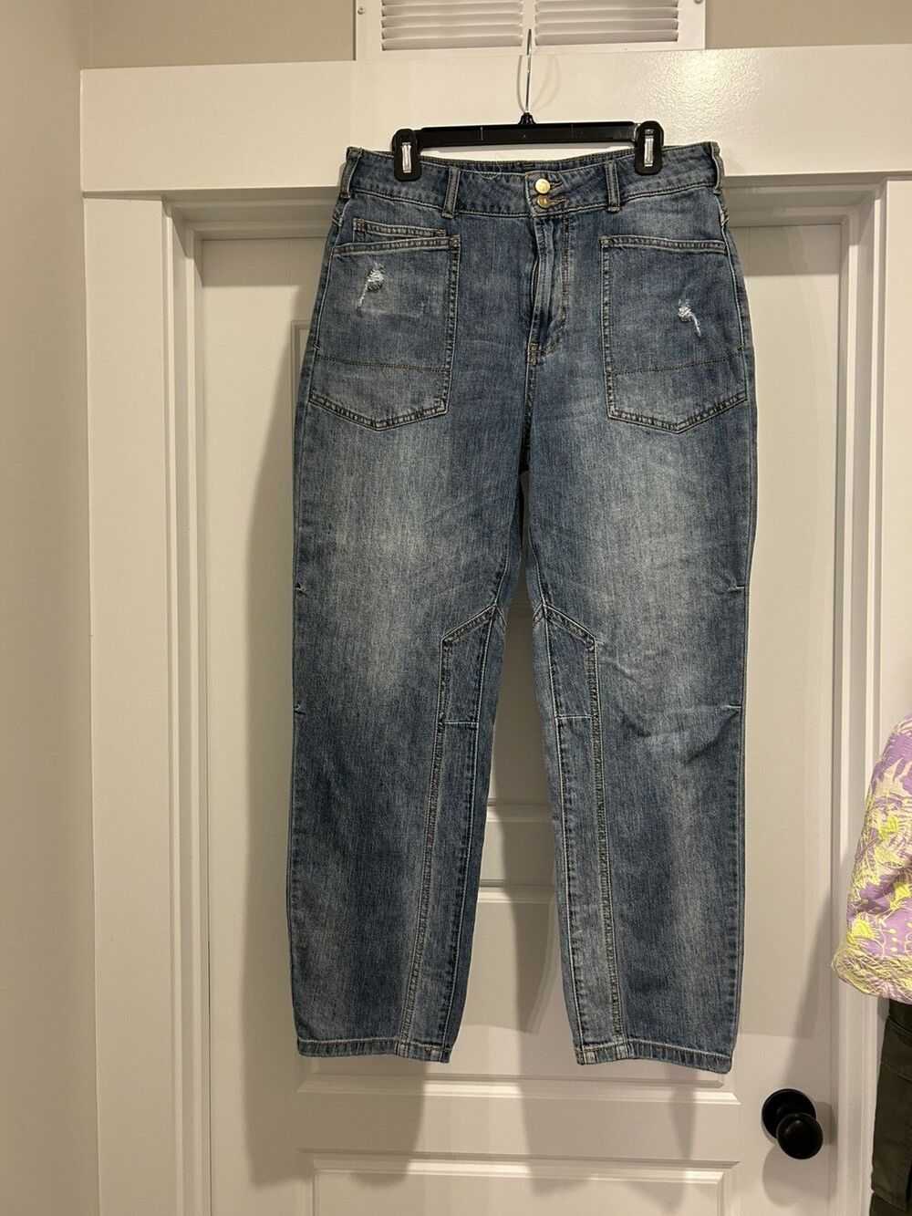 Anthropologie Pilcro the Wanderer Jeans Relaxed Fit Double Button Front size 30